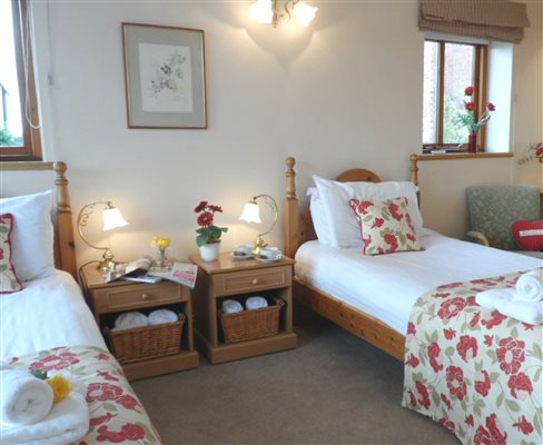Nice spacious bedroom, room for an extra bed or to manoeuvre a wheelchair